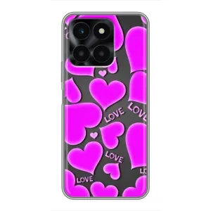 Чехлы для любимой на Хуавей Оноур Икс6а (VPrint) (Pink hearts)