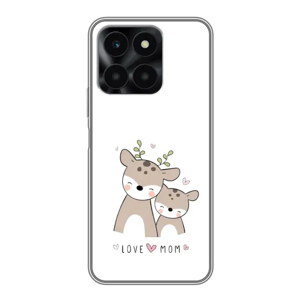 Чохол з принтом «Оленята мама і малюк» для Huawei Honor X6a