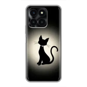 Чохол з принтом «Силует котика» для Huawei Honor X6a