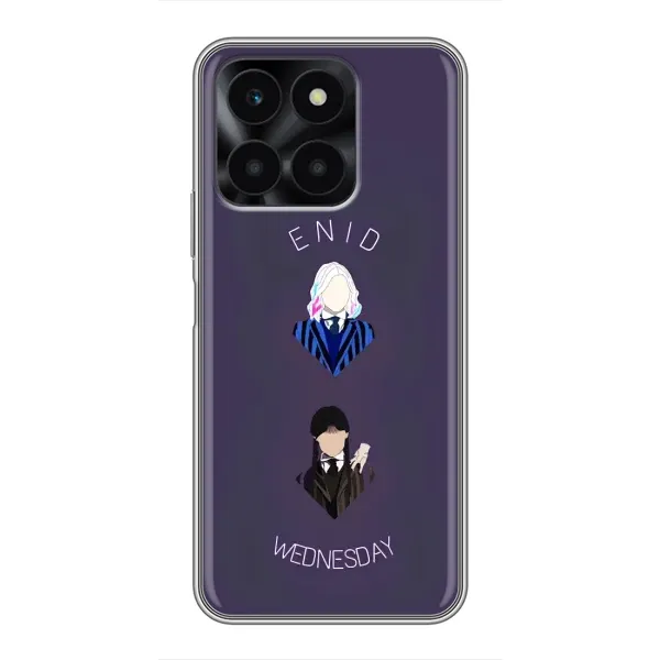 Чехол с принтом «Уэнздей и подруга» для Huawei Honor X6a