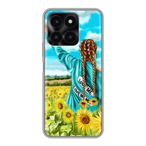 Чехол для Патриота Украины Huawei Honor X6a - (AlphaPrint) (Украиночка)