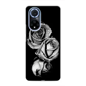 Чехол с принтом «Черная роза» для Huawei Honor X7b