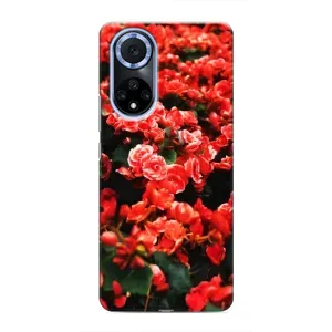Чохли з квітами для Huawei Honor X7b (VPrint) (Квіти червоні)