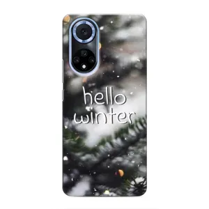 Новогодние, Праздничные Чехлы для Huawei Honor X7b - 2024 год (Hello winter)