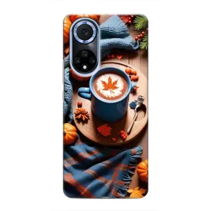 Чехол с принтом «Кофе и тыковки» для Huawei Honor X7b