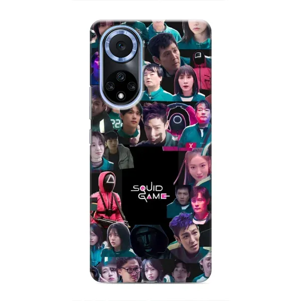 Чехол с принтом «Коллаж Игра кальмара» для Huawei Honor X7b