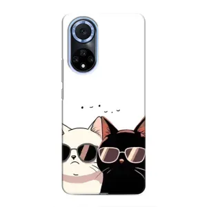 Чехол с принтом «Коты в очках» для Huawei Honor X7b