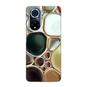 Мраморный чехол на Huawei Honor X7b (VPrint) (Радужный Мрамор)