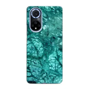 Мраморный чехол на Huawei Honor X7b (VPrint) (Зеленый мрамор)