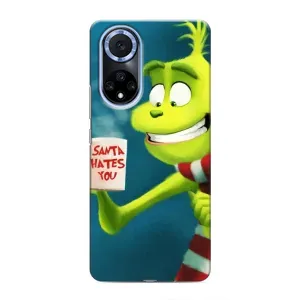Рождественские Чехлы для Huawei Honor X7b (VPrint) (Зеленый Гринч)