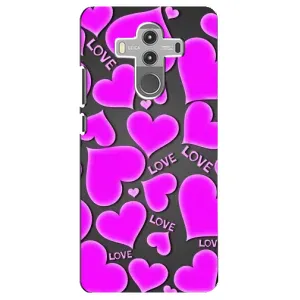 Чехлы для любимой на Хуавей Мейт 10 Про (VPrint) (Pink hearts)