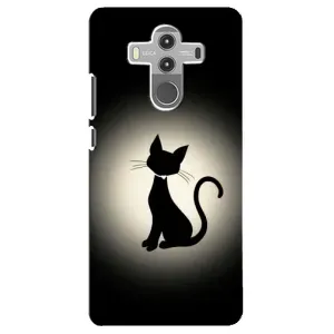 Чохол з принтом для Huawei Mate 10 Pro (AlphaPrint) Модні коти (Силует котика)