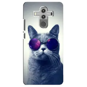 Чохол з принтом для Huawei Mate 10 Pro (AlphaPrint) Модні коти (Стильний кіт)