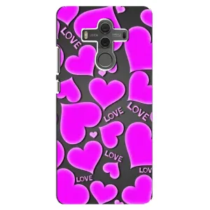 Чехлы для любимой на Хуавей Мейт 10 (VPrint) (Pink hearts)