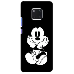 Міккі Маус чохол для Huawei Mate 20 Pro, LYa-l09, LYA-L29 (AlphaPrint - Мультяшні) (Маус на чорному)