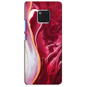 Чохол для Хуавей Мейт 20 Про - з принтом (Дизайнерські) (AlphaPrint) (Мрамор червоний)