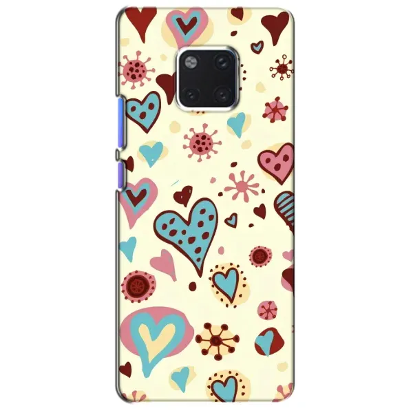 Чехол с принтом «Сердечки» для Huawei Mate 20 Pro (LYA-L09, LYA-L29)