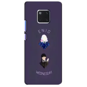 Чехлы Венсдей на Huawei Mate 20 Pro, LYa-l09, LYA-L29 Уэнсдей (AlphaPrint) (Уэнздей и подруга)