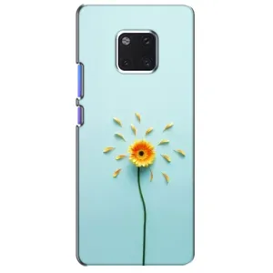 Чохли з квітами для Huawei Mate 20 Pro, LYa-l09, LYA-L29 (VPrint) (Жовта квітка)