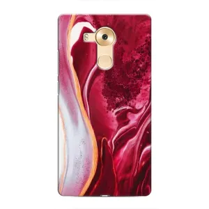 Чехол с принтом «Мрамор красный» для Huawei Mate 8 (NXT)
