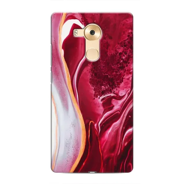 Чехол с принтом «Мрамор красный» для Huawei Mate 8 (NXT)