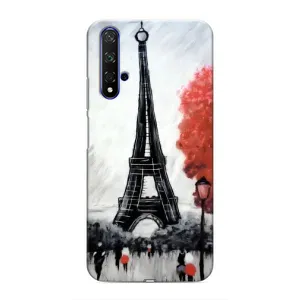 Чохол Ейфелева Вежа Huawei Nova 5T - (AlphaPrint) (Вежа в Парижі)