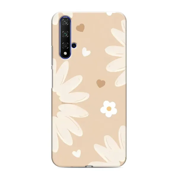 Чохол з принтом «Бежеві квіти» для Huawei Nova 5T