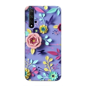 Чохли з квітами для Huawei Nova 5T (VPrint) (Дизайн квітів)