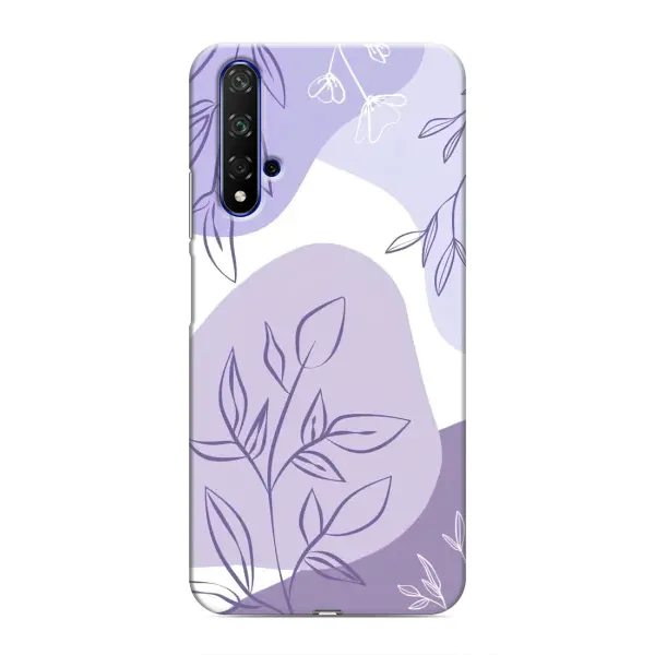 Чохол з принтом «Фіолетове листя абстракція» для Huawei Nova 5T