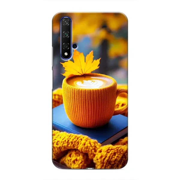 Чохол з принтом «Кава на жовтому пледі» для Huawei Nova 5T