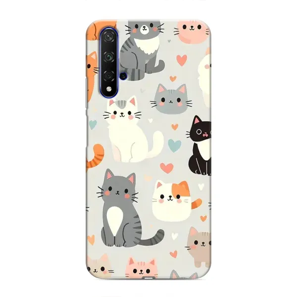 Чохол з принтом «Колаж котів» для Huawei Nova 5T