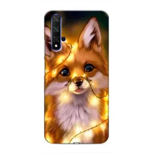 Чохли з картинкою Лисичка для Huawei Nova 5T (VPrint) (Лисичка в гірляндах)