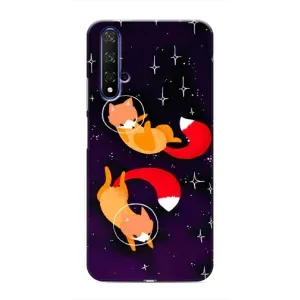 Чохли з картинкою Лисичка для Huawei Nova 5T (VPrint) (Лисички космонавти)