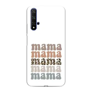Чохол з принтом «Текстовий колаж мама» для Huawei Nova 5T