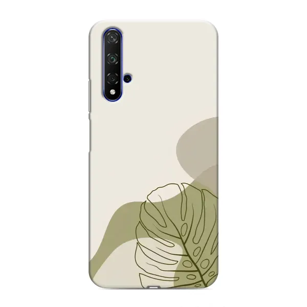 Чохол з принтом «Зелена монстера дизайн» для Huawei Nova 5T