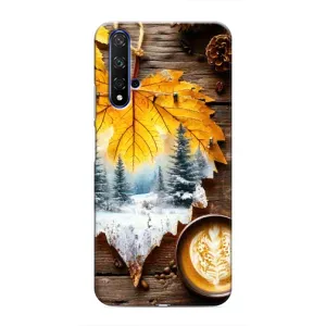Чохол з принтом «Осінньо-зимова кава» для Huawei Nova 5T