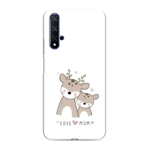 Чохол з принтом «Оленята мама і малюк» для Huawei Nova 5T