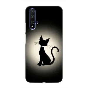 Чохол з принтом «Силует котика» для Huawei Nova 5T