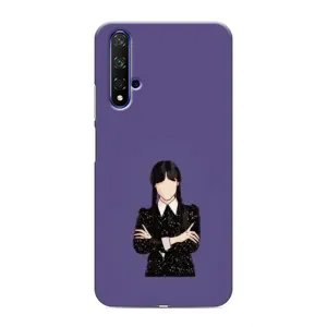 Чохли Венсдей на Huawei Nova 5T Уенсдей (AlphaPrint) (Венздей у чорному)