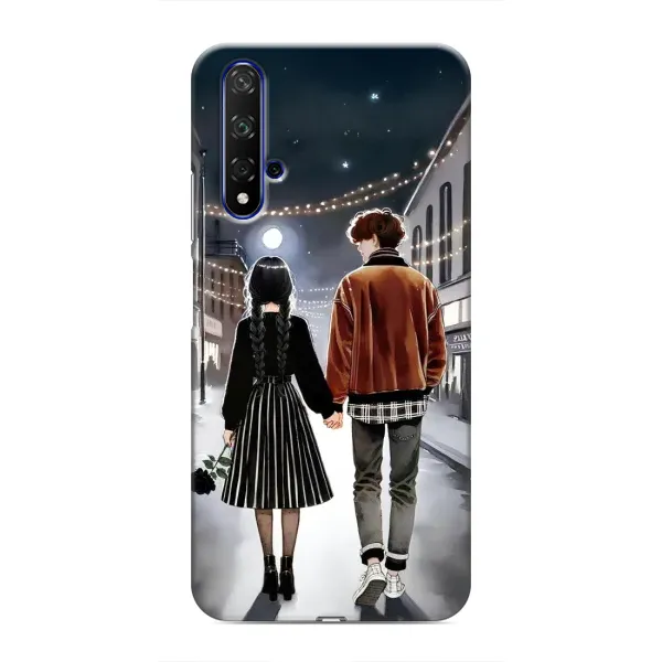 Чехол с принтом «Уэнздей и Тайлер» для Huawei Nova 5T Чехол с принтом «Уэнздей и Тайлер» для Huawei Nova 5T