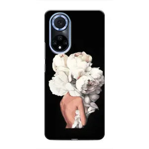 Чехлы (ART) Цветы на Huawei Nova 9 SE (VPrint) (Білі квіти)