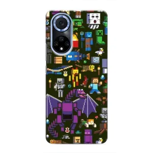 Чохол з принтом «Колаж Майнкрафт» для Huawei Nova 9 SE
