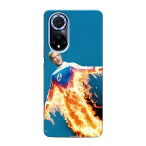 Чохол з принтом Фантастична четвірка для Huawei Nova 9 SE (Людина-факел у вогні)