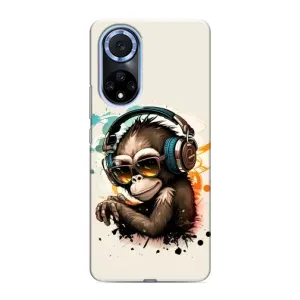 Чохол з принтом «Макака в навушниках» для Huawei Nova 9 SE