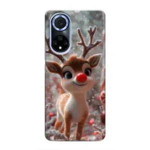 Яркий чехол для Huawei Nova 9 SE с Зимними Оленятами