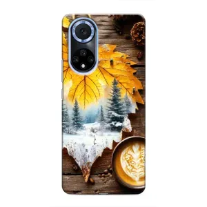 Чехол с принтом «Осенне-зимний кофе» для Huawei Nova 9 SE