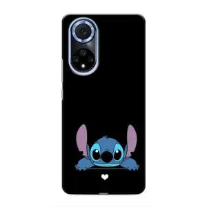Чохол з принтом Стіч на Huawei Nova 9 SE (Стіч на чорному)