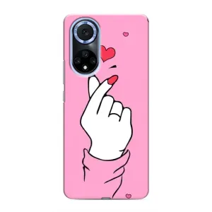 Чохол з принтом для Huawei Nova 9 SE (AlphaPrint - Знак сердечка)