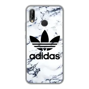 Чохли Адидас для Huawei P Smart 2019 (AlphaPrint) (Адідас на мраморі)