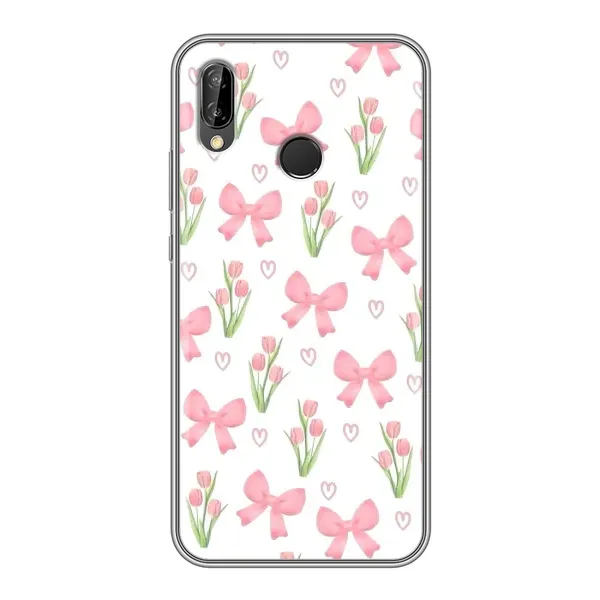Чехол с принтом «Банты и цветы» для Huawei P Smart 2019 Чехол с принтом «Банты и цветы» для Huawei P Smart 2019